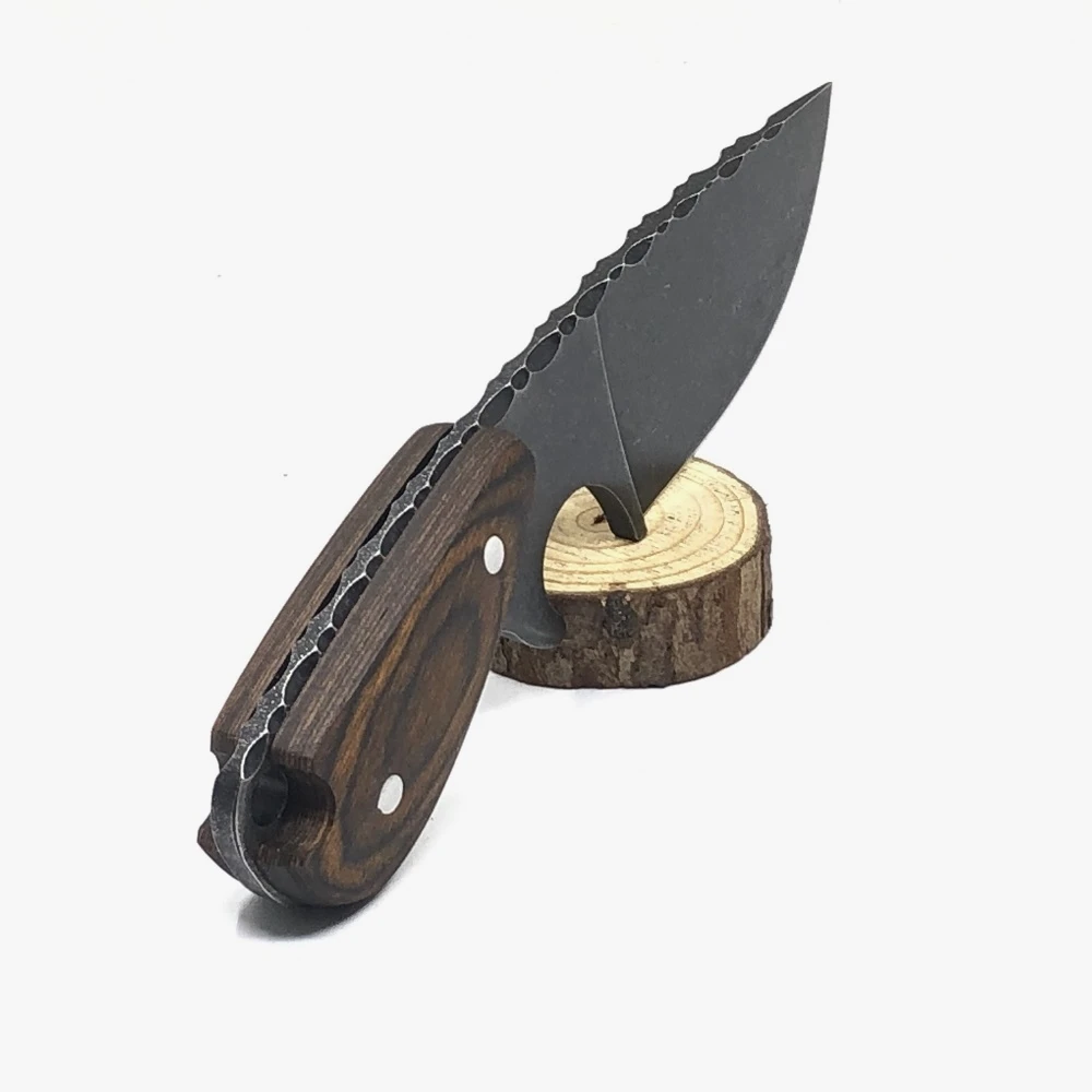 

Fixed Blade Knife Survival Tactical Hunting Knife with Sheath Outdoor Camping Hiking Small Straight Knives for Self-defense Tool