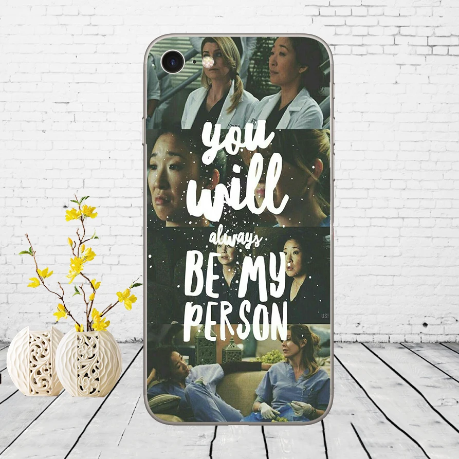 07DD Американский TV Greys анатомический Мягкий силиконовый чехол для iphone 5 5s se 6 6s 8 plus 7