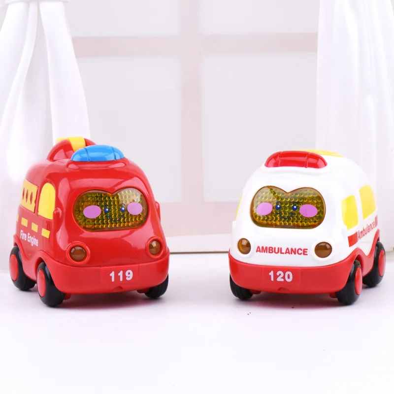 Акция! Kawaii Mini 3 шт./компл. мультяшный автомобиль устойчивый к падению игрушки для