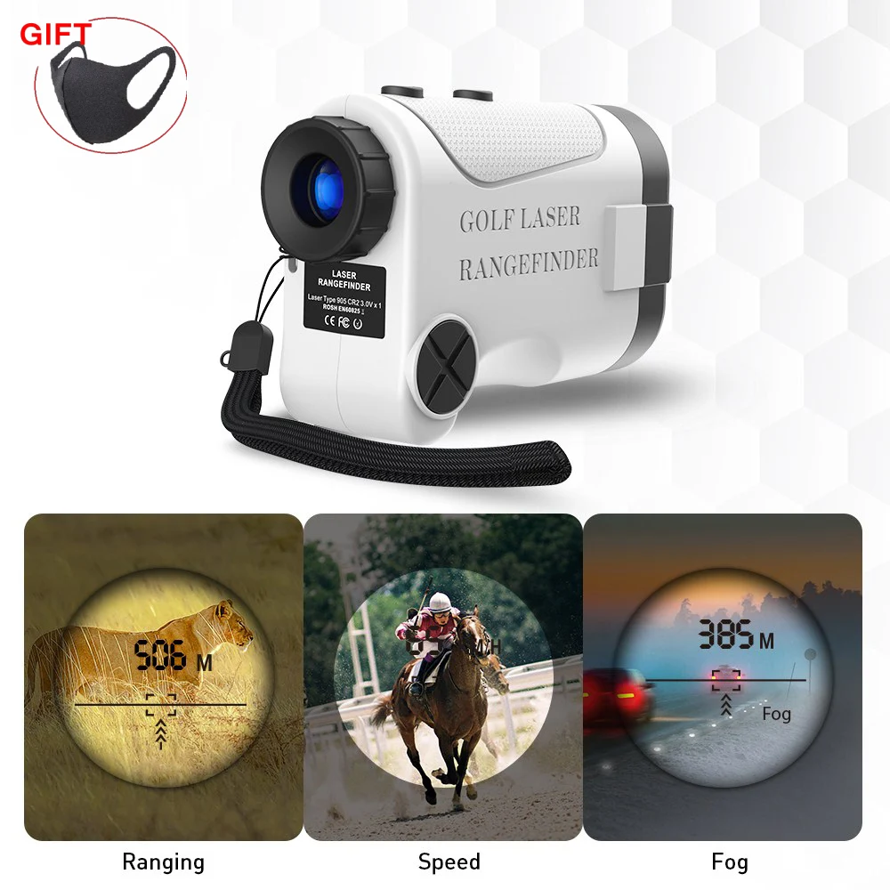 

Laser Distance Meter Telescope Mini Golf Laser Rangefinder 800m Automatic Flagpole Locking Slope Distance Correction Rangefinder