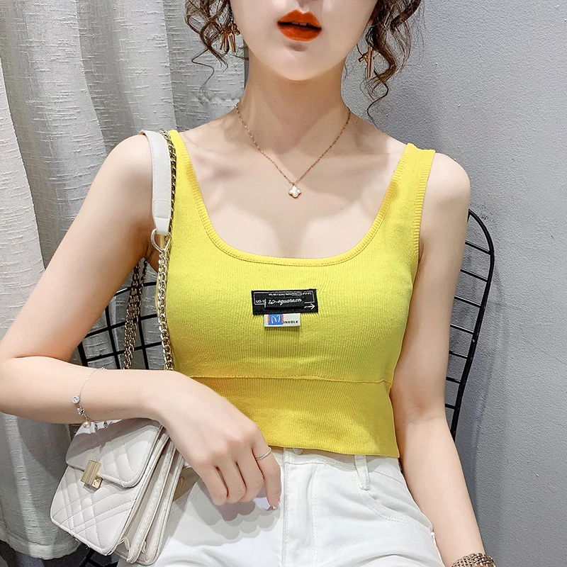 

2021 summer new style small square collar top western short vest