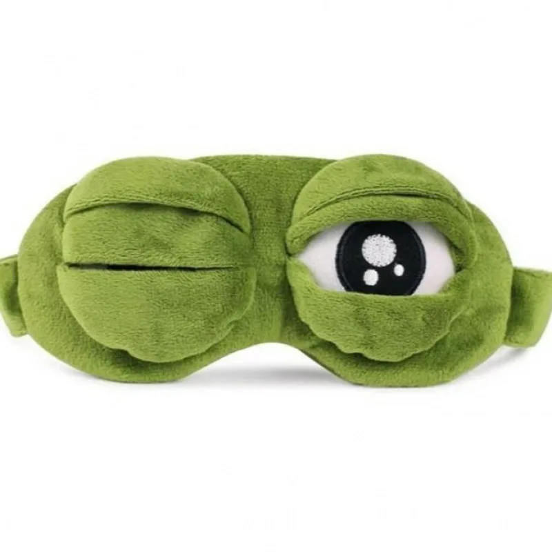 

Soft Plush Sleeping Mask Funny 3D Sad Frog Eye Sleep Mask Padded Eyeshade Cover Travel Rest Eye Mask Gifts Kid Adult Eye Patch