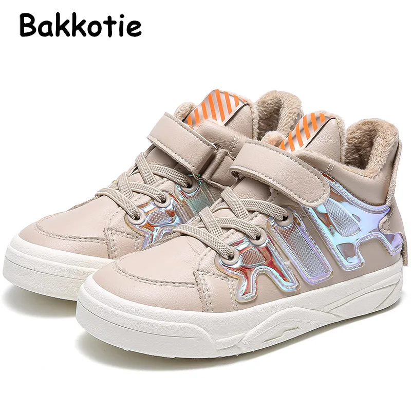 Bakkotie 2019 г. Детские Зимние Брендовые повседневные кроссовки для маленьких девочек