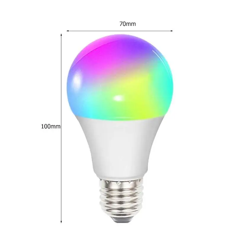 Светодиодный волшебный умный светильник лампочки E27 85-265 в RGB Bluetooth Wi-Fi подключение