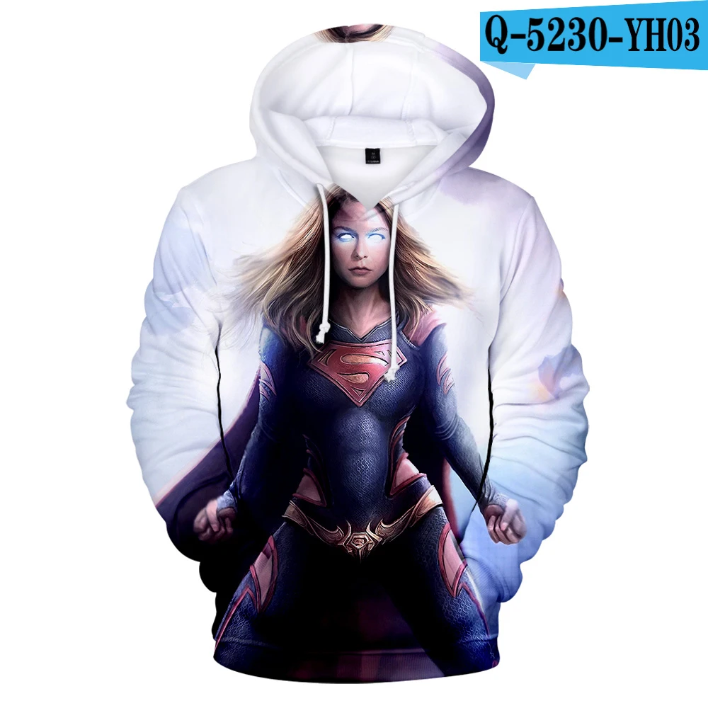 3D Аниме Кара данверс пуловеры популярная толстовка с капюшоном зорэль свитшоты