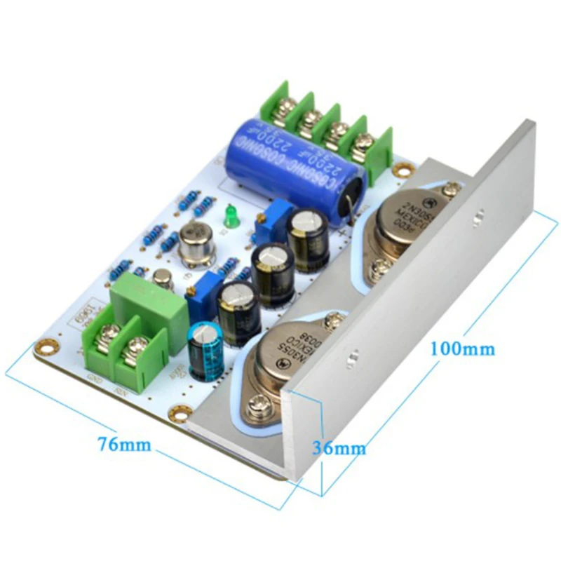 

Hifi JLH 1969 Amplifier Audio Class a Power Amplifier Board Stereo for 3-8 Inch Full Range Speakers 2Pcs(Finished Board)