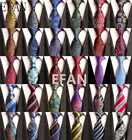 Модные мужские галстуки 8 см шелковые галстуки жаккардовые Тканые Классические Цветочные Галстуки для мужчин формальные деловые Свадебные Галстуки для жениха