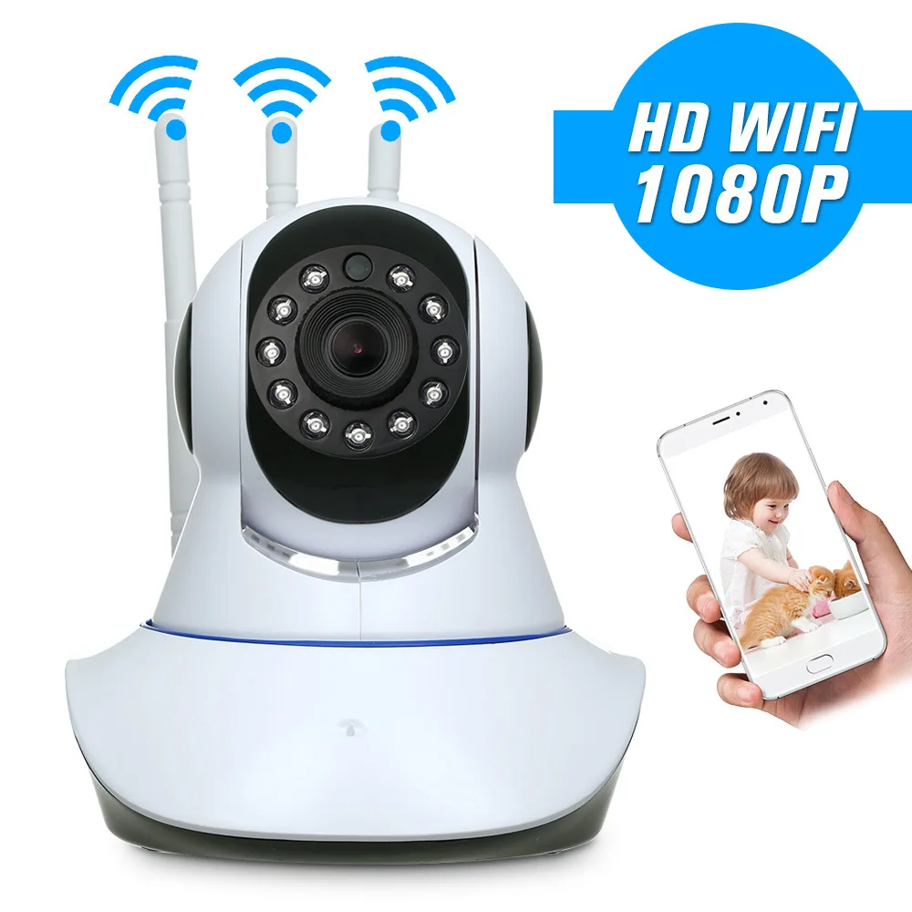 Умная Беспроводная IP-камера видеонаблюдения 1080P Wi-Fi двухстороннее аудио