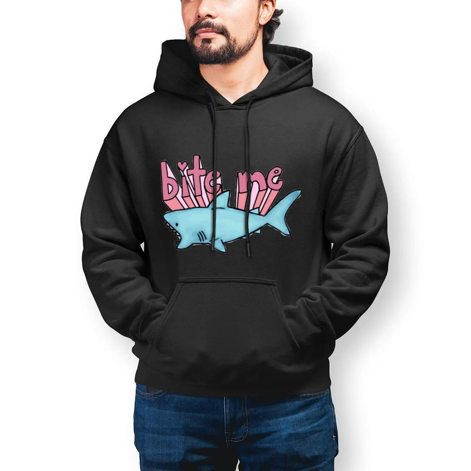 

Animal Bite Hoodie Cotton Autumn Hoodies Fashion Long Sleeve Outdoor Pullover Hoodie XXX Mens