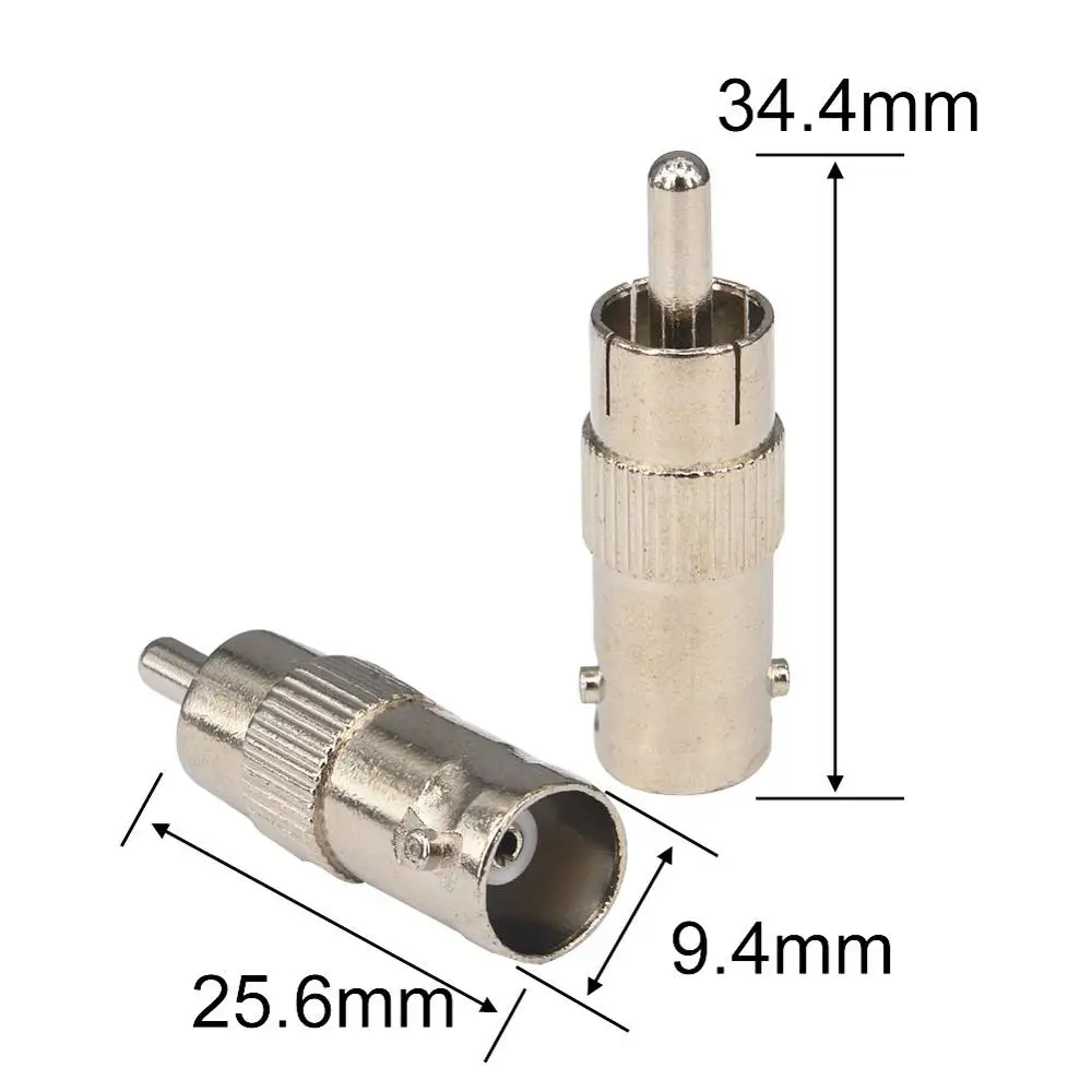 2 шт. CCTV RF разъемы BNC RCA адаптер Женский разъем к штекер никелевый Новый|connector sma|adapter