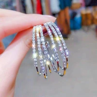 temperament ring earrings new net celebrity earrings korean senior 2021 female atmosphere round face was thin and exaggerated