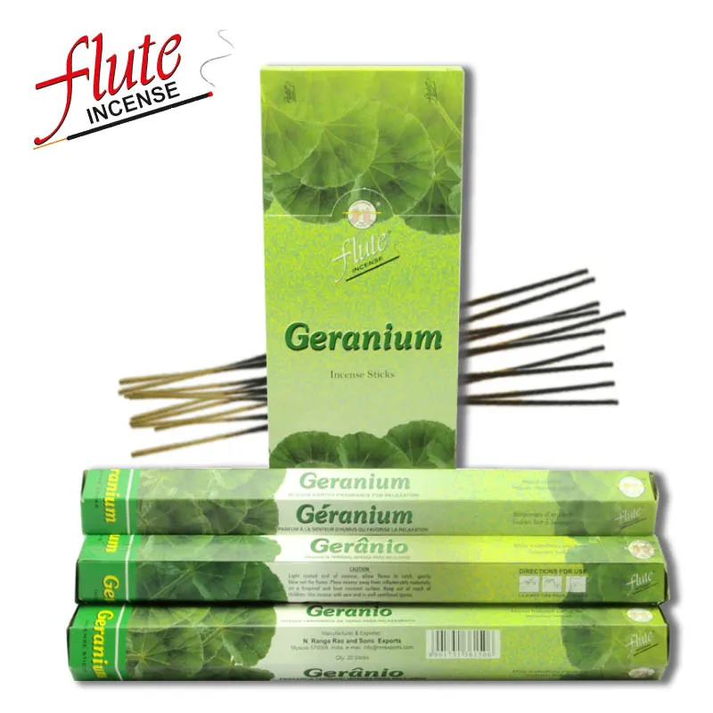 Geranium Флейта 120 палочки/упаковка Kamasutra человек специи Порошковая палочка ладан ручной работы из индийского сжигания в офисе для медитации - Аромат: Geranium