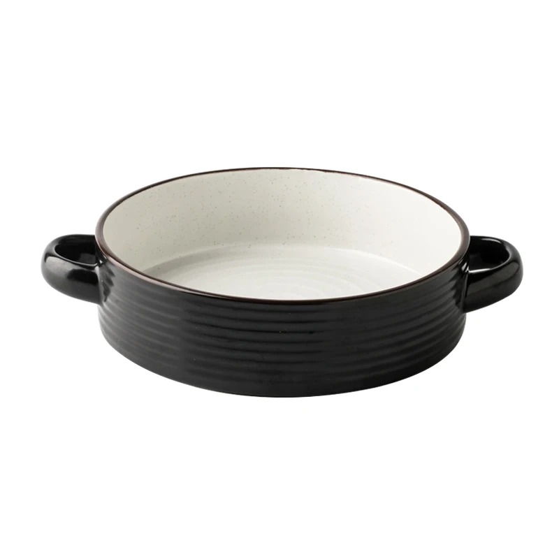 

CHANSHOVA 7.5 inch modern style Home Ceramic ramen soup bowl personality with handle salad bowl China Porcelain G271