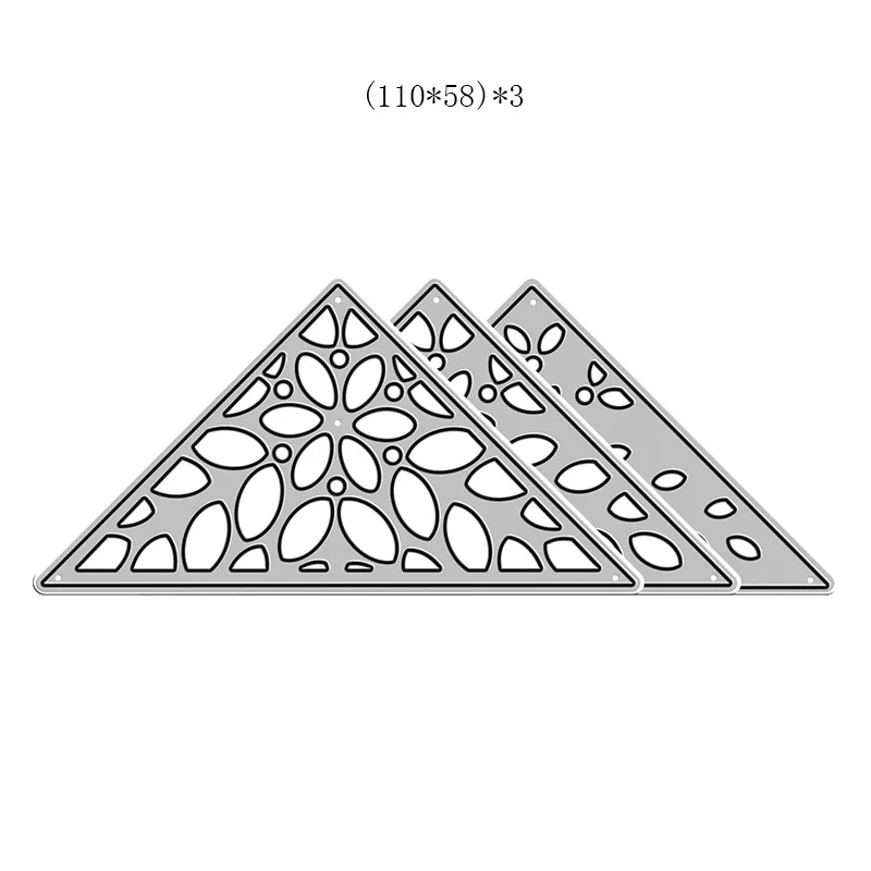 

New Layering Flower Wishes Flag Frame Craft 2021 Metal Cutting Dies for Scrapbooking Card Making Memorial Book Decor Embossing