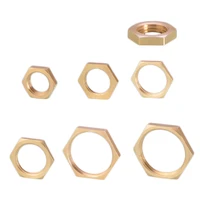 brass hexoctagon lock nuts bsp 18 14 38 12 34 1 114 female threadpipe connector fitting nuts