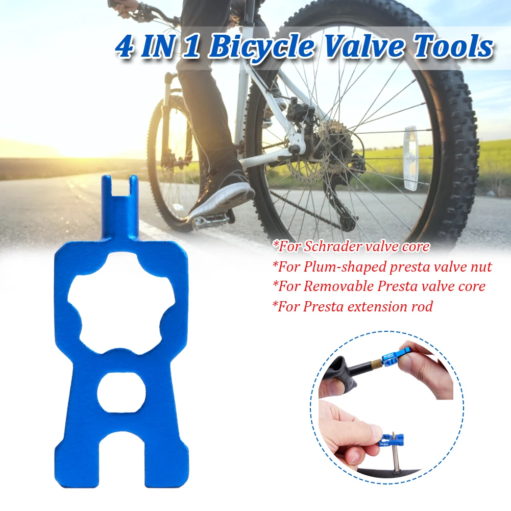 

Hot selling 4 in 1 Valve Core Remover Tool Portable Handy Valve Core Removal Tool for Removing and Installing Valve Cores