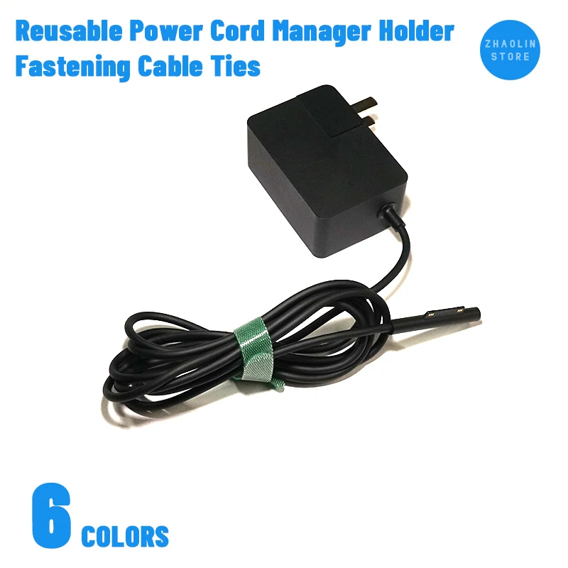 

20 PCS 6 Colors Reusable Cord Organizer Keeper Holder Fastening Cable Ties Straps for Phone Charging Cable Finishing 20PCS