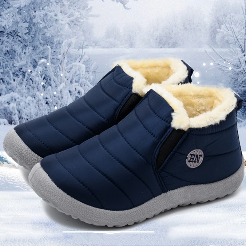 

Women'S Winter Boots Wear-Resistant Ankle Boots Female Women Shoes Super Warm Fur Snow Shoes Booties Woman 2021 Plus Size 36-45