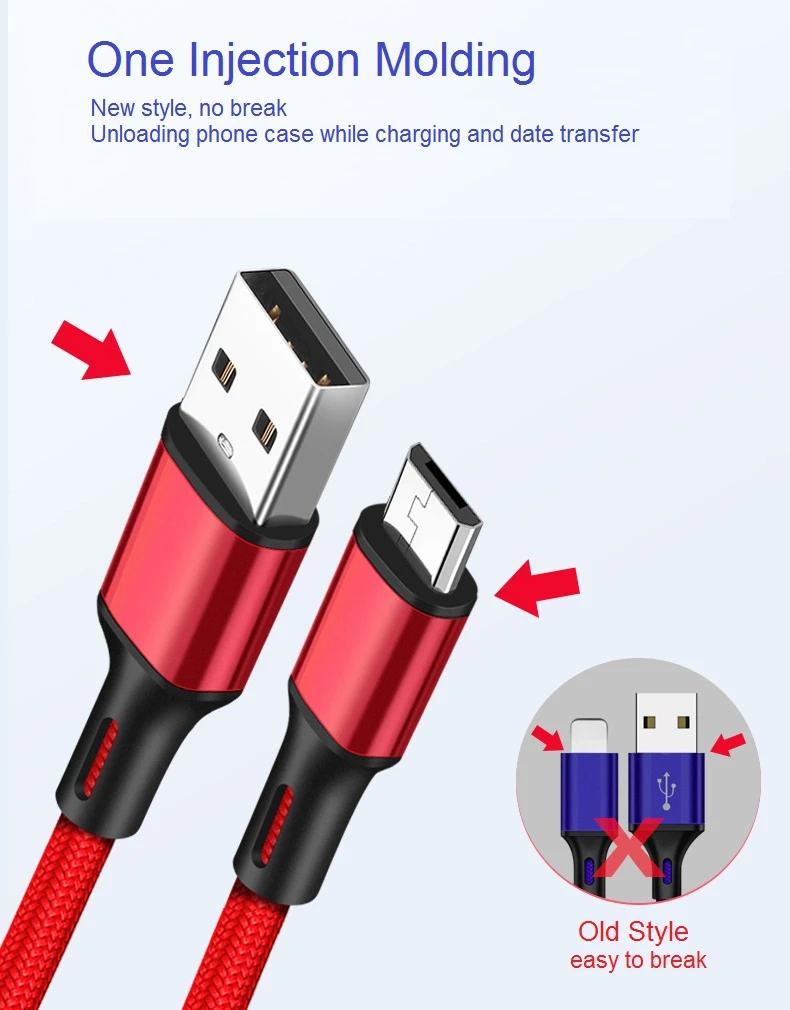NOHON USB телефонный кабель для iPhone 11 Pro Max XS XR type C Micro usb кабель для зарядки и передачи данных для samsung Android 0,25 м 1 м 1,5 м 2 м 3 м