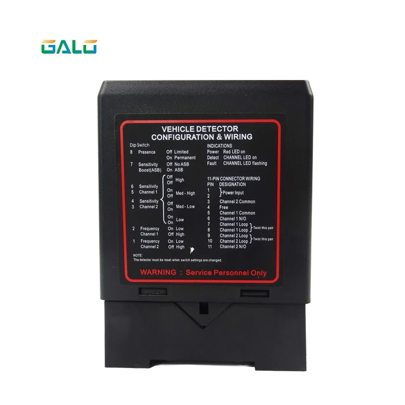 

DC12V DC24V AC110V AC220V barrier gate 2 channel car PD232 loop detector for Access control system OEM