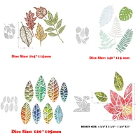new metal cut out tropical stems leaf cutting dies for 2021 scrapbooking photo frame summer plants stencils card making crafts