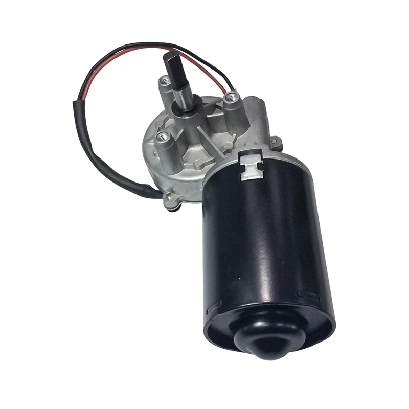 DC Шестерни мотор двери гаража Raplacement 12V 24V 45/50 об/мин постоянного тока для электрического велосипеда червь Шестерни Мотор левый и правый угол двойной плоский Вал