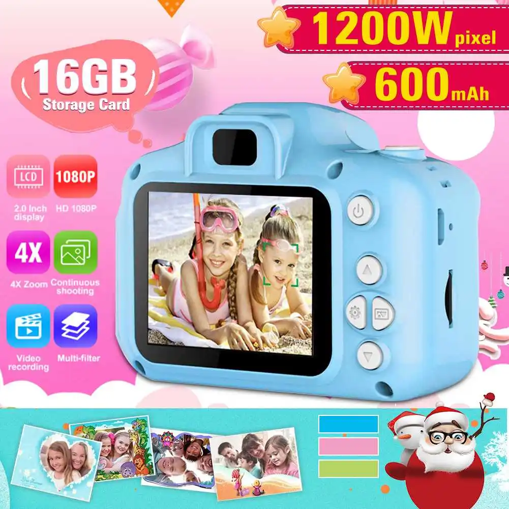 

Детские Камера HD 1080P 12 миллионов Пиксели Мини цифровой Камера 2,0 дюймов Цвет Экран детские игрушки видеокамера подарок для мальчиков и девоч...