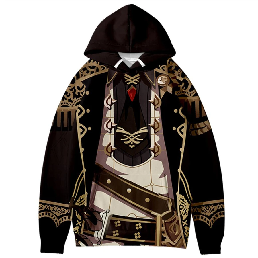 

Genshin Impact Diluc Ragnvindr Cosplay Hoodie Women Men Harajuku Sweatshirt Streetwear Hip Hop Pullover Hooded Jacket Outerwear