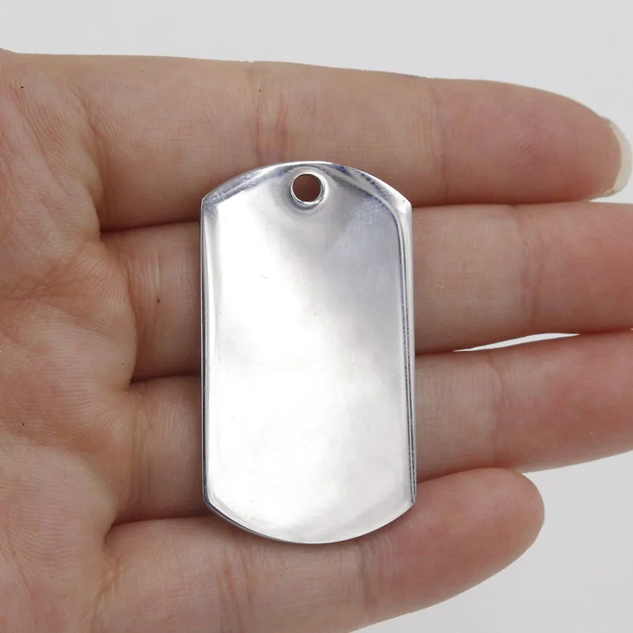 100% Подвеска для собаки из нержавеющей стали подвеска-солдат пустая