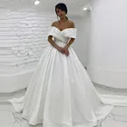 Женское свадебное платье It's yiiya, белое платье трапециевидной формы с открытыми плечами и шлейфом на лето 2019