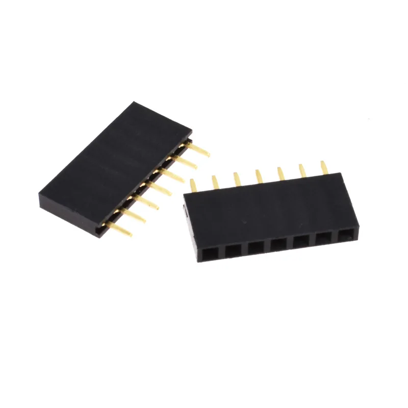 1 шт. 10 1x7 Однорядный 7 контактный шаг 2 54 мм PCB гнездовой разъем|Смарт-гаджеты| |