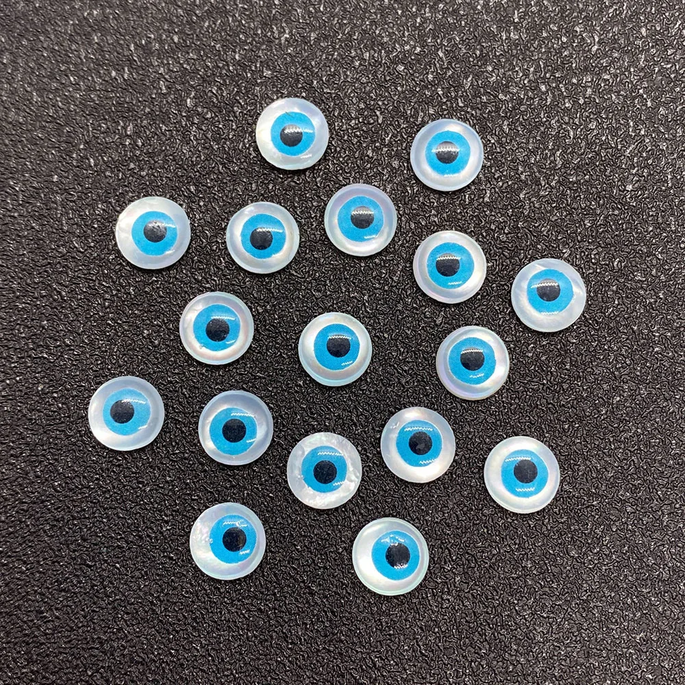 

Round Horse Eye No Hole Ring Face Shell Beaded Necklace Bracelet Jewelry Accessories Wholesale DIY Handmade Creative Gift