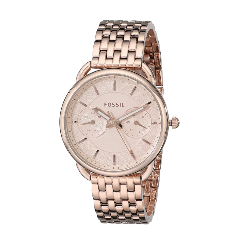 

Fossil Women's Watch Tailor Multifunction Rose-Tone Stainless Steel Watch Luxury Brand Ladies Wrist Watches ES3713