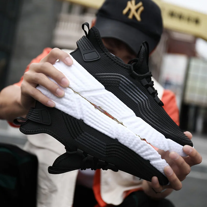 

sport for hot work red trainers sapato leisure breathable black deporte mens causal Shoes white on informales mesh fashion man