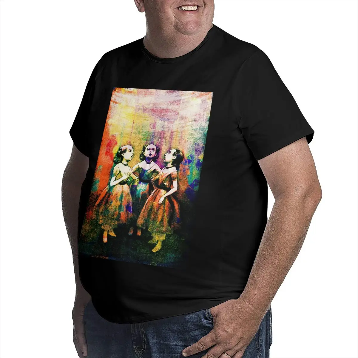 Мужская футболка большого размера с изображением винтажной книги Алисы в стране