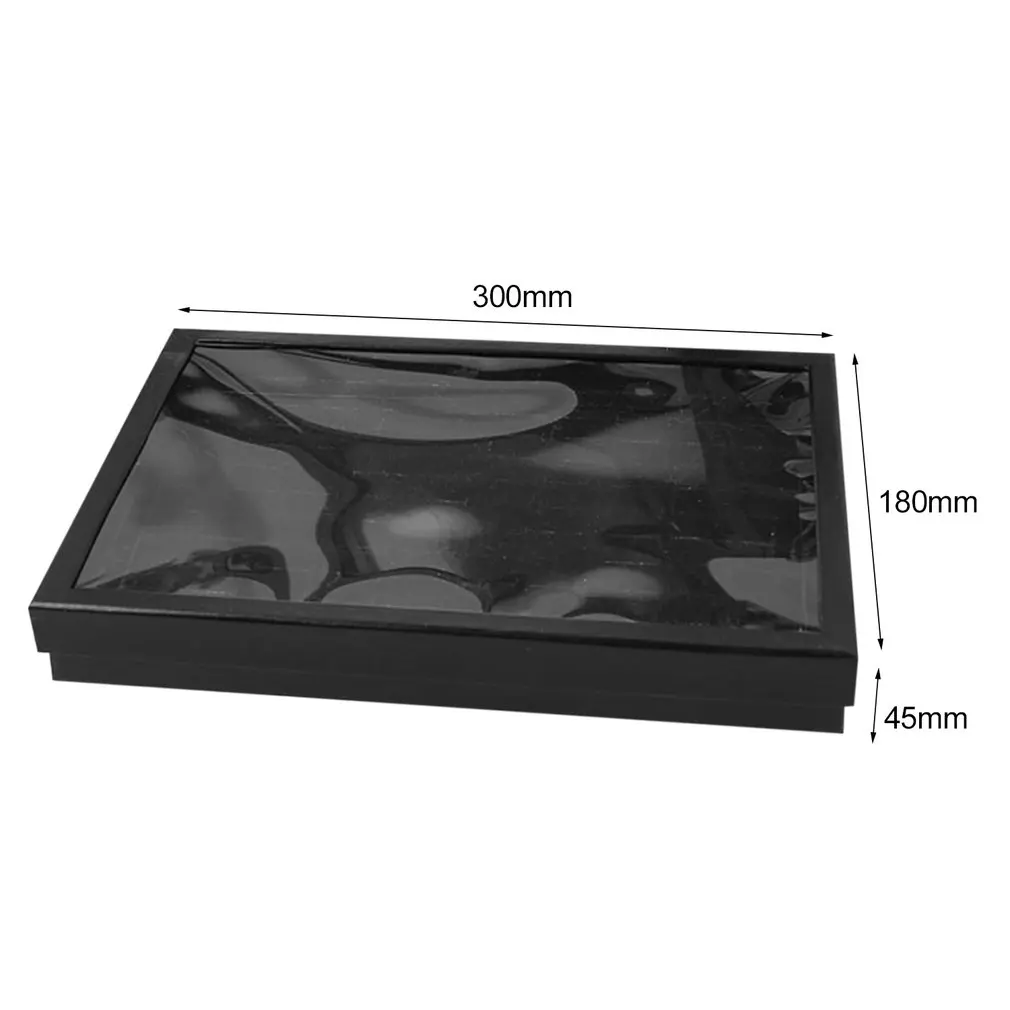 100 сеток кольцо Витрина коробка для ювелирных изделий лоток портативный