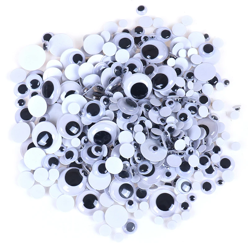 

1Bag doll eyes Wiggly Wobbly Googly Eyes Self-adhesive Scrapbooking Crafts