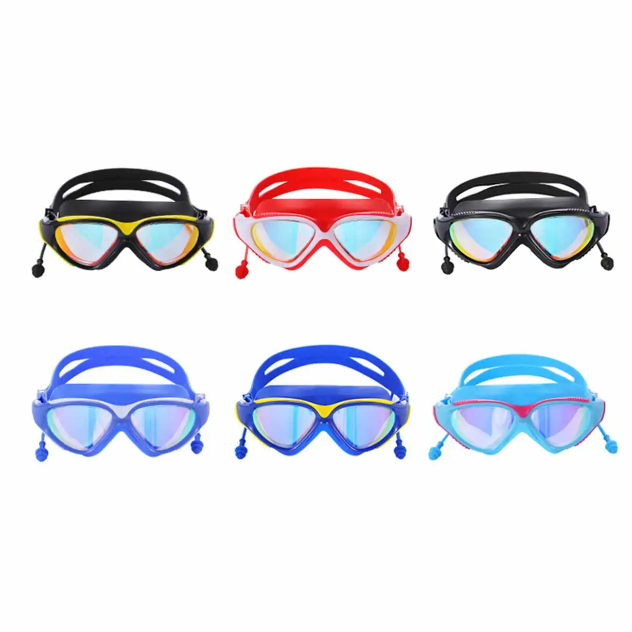 

Goggles Professional Adult Silicone Swimming Goggles Anti-Fog UV Swimming Glasses For Men Women Eyewear Leak Free