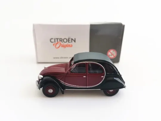 Nor ev 1:64 Citroen 2CV красный и черный сплав металл литые под давлением Автомобили Модель