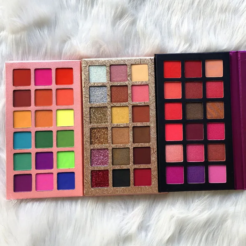 Летнее яркое тени для век Палитра матовая 18 Цвета мерцание осветление яркие