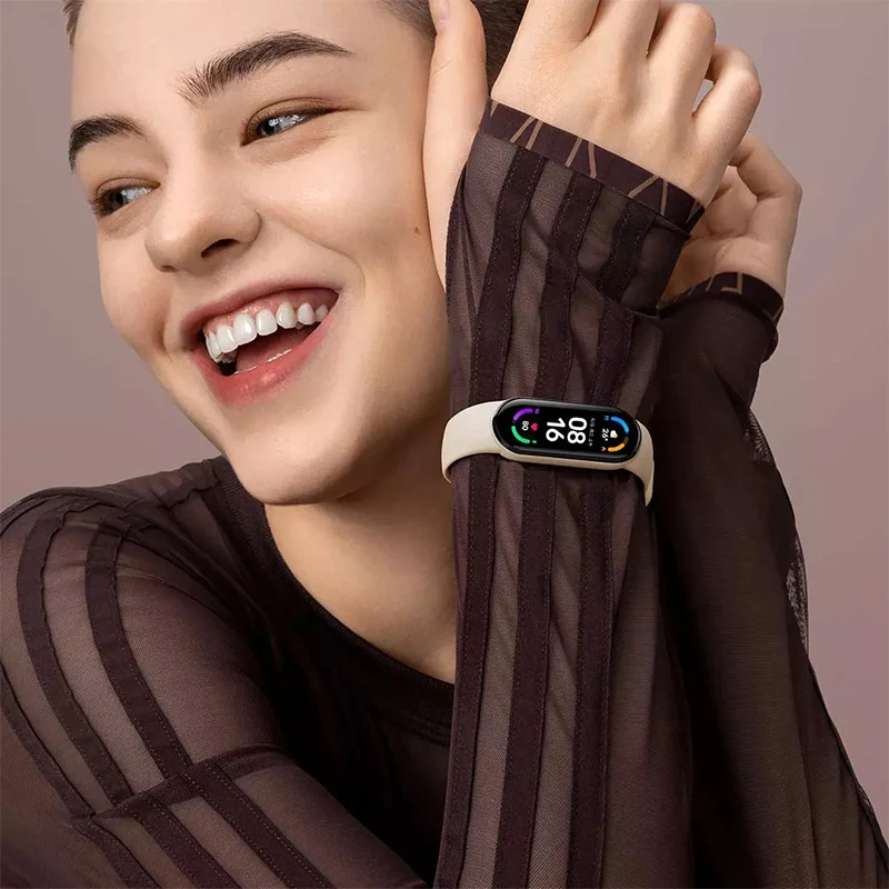 Смарт-браслет Xiaomi Mi Band 6 фитнес-трекер с измерением пульса и Bluetooth | Электроника