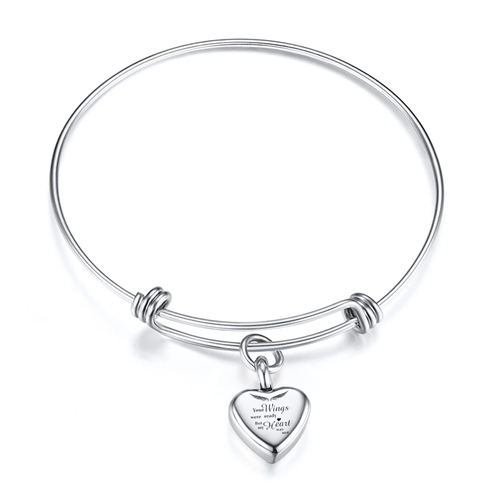 

Уникальный браслет в форме сердца, урна, животные/человеческие Драгоценности для золы, кремационные ювелирные изделия