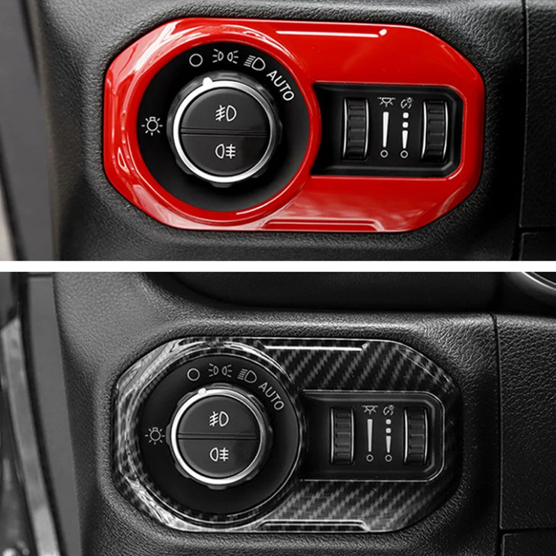 

LHD! Для Jeep Wrangler 2018-2021, Гладиатор 2020 2021, красочная головсветильник, головсветильник лампа, кнопка переключения, крышка, отделка, Стайлинг автом...