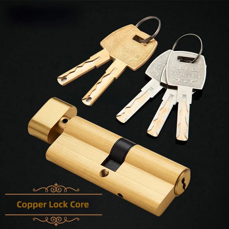 Европейский деревянный дверной замок золотые Твердые латунные замки для комнат