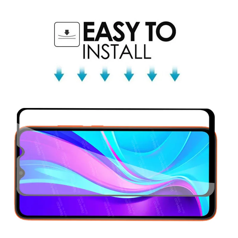 

9D Full Cover Glue Tempered Glass For Xiaomi Redmi 9C NFC Note 9S Note9 Pro Xiomi Redmy Redme 9A 9 A C S Camera Protective Film