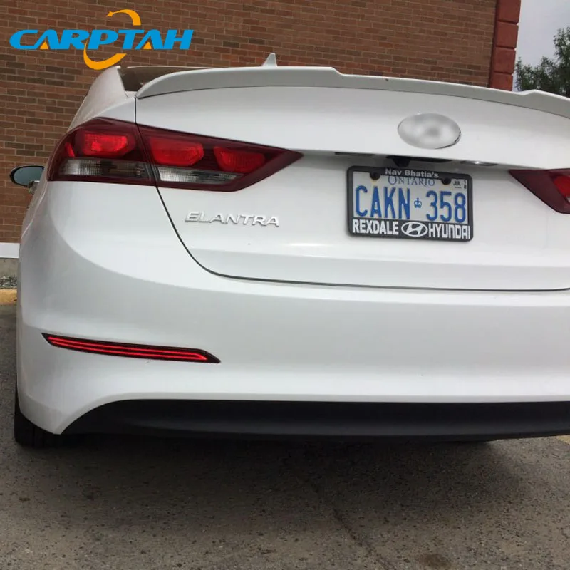 2 шт. светодиодный задний противотуманный фонарь для Hyundai Elantra 2016 2017 2018 водить