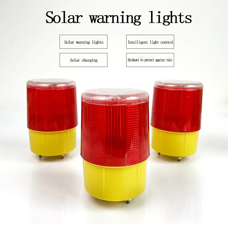 

Light-controlled solar warning lighthouse chandelier traffic construction flashing fishing boat night stroboscopic obstruction l