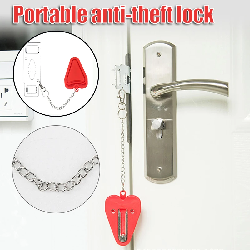 

Портативный дверной замок долговечный удобный съемный устойчивый к ржавчине износостойкий для дома школы гостиницы путешествий ALS88