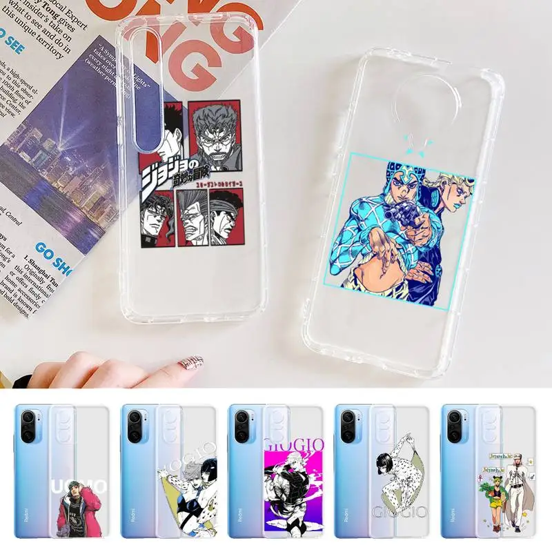 

Anime JoJos Bizarre Adventure Phone Case For Xiaomi 10t pro 11 Note10lite Redmi 5plus 7A 8 K20pro 9A Note 9 Pro Max s 10