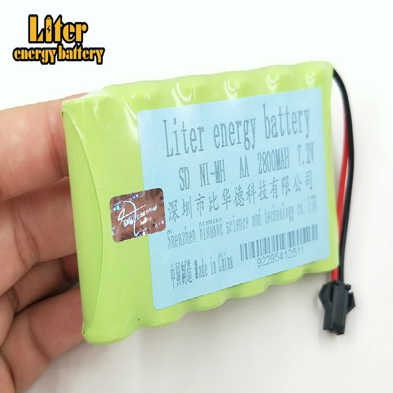 2 Упак. 2800mah 7 v аккумуляторная батарея nimh aa ni mh для дистанционного управления